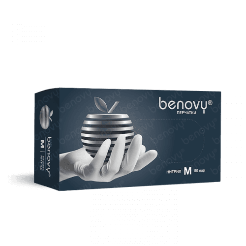 BENOVY НИТРИЛ МУЛЬТИКОЛОР - БЕЛЫЕ - view 1