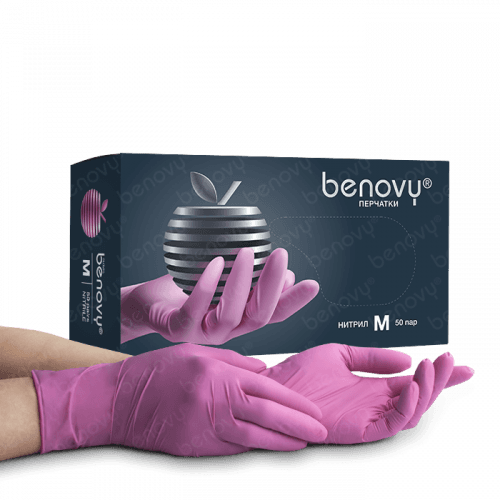 BENOVY НИТРИЛ МУЛЬТИКОЛОР - РОЗОВЫЕ - view 1