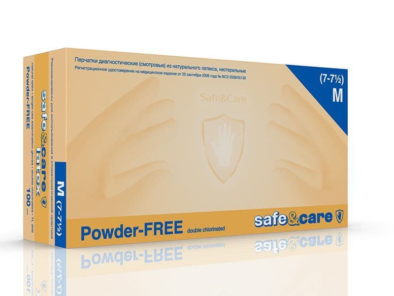 Перчатки Safe&Care двойного хлорирования - view 1